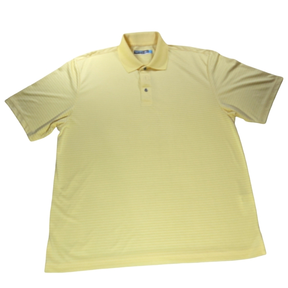 Roundtree & Yorke Light Yellow Polo Shirt Size L